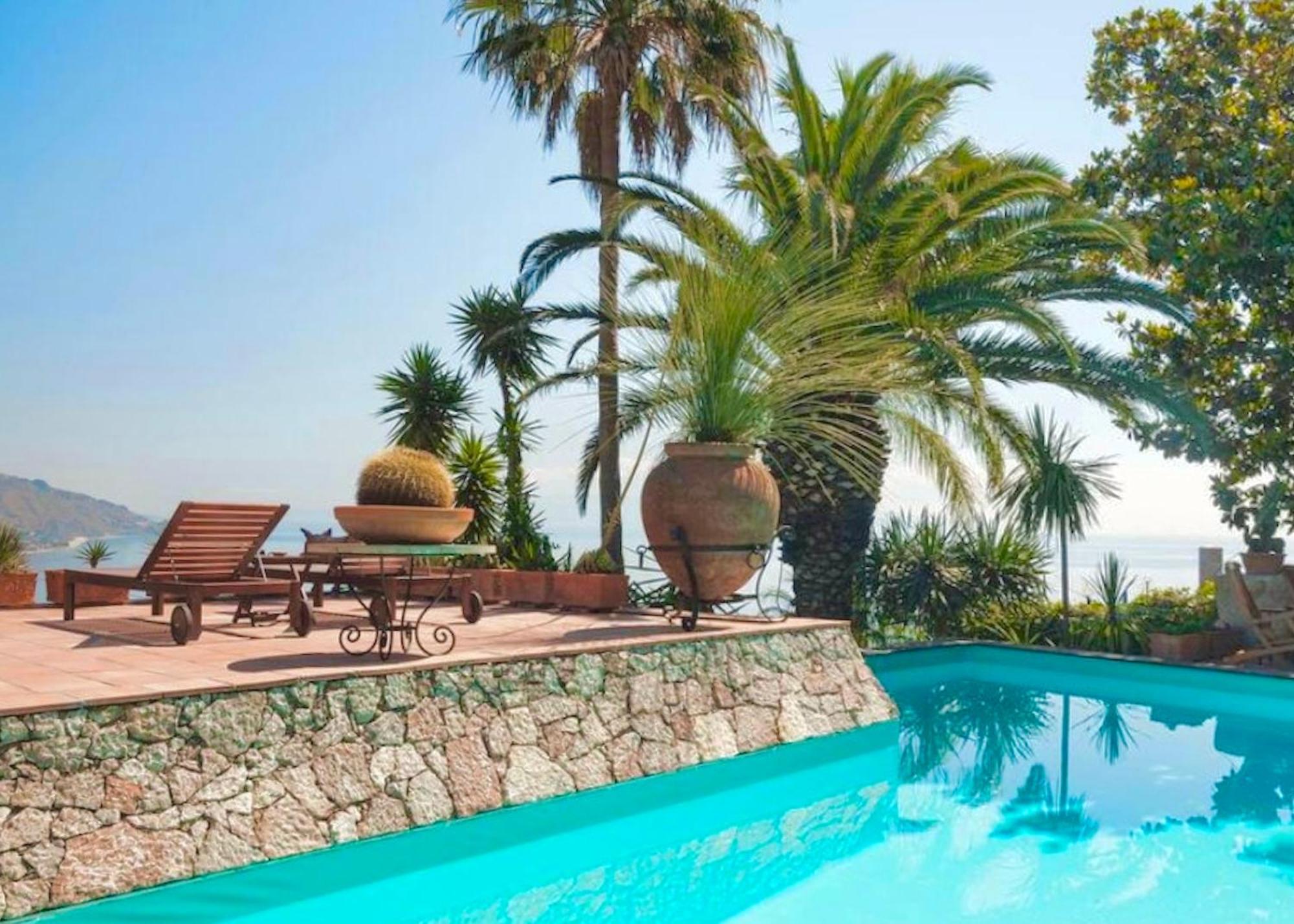 Villa Lou Taormina Private Villa With Panoramic Sea View Pool Eksteriør billede