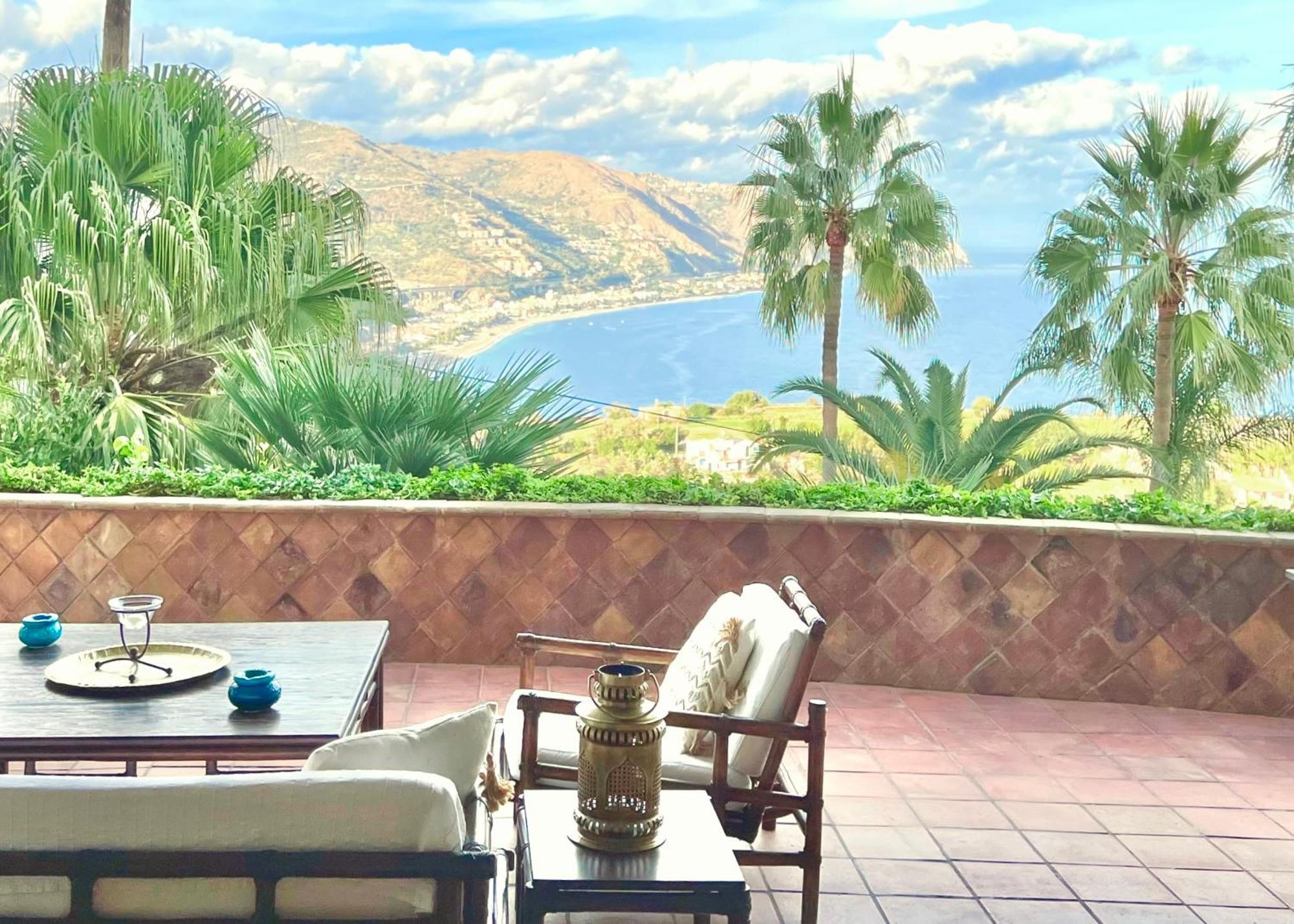 Villa Lou Taormina Private Villa With Panoramic Sea View Pool Eksteriør billede